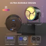 Projecteur LED RGB Vintage – Image 6