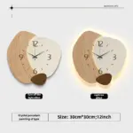 Horloge LED Décorative Moderne pour Salon – Image 5