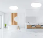 Plafonnier LED Moderne Disque Épuré Blanc – Image 5