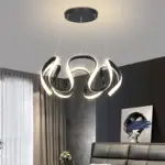 Lustre LED Design Ruban Ondulé – Image 6