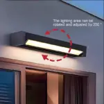 Applique Murale Extérieure LED Orientable Aluminium – Image 2