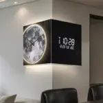 Horloge d'Angle LED Lune – Image 4