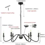 Lustre LED Rétro Style Américain – Image 2