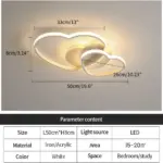 Plafonnier LED Double Cœur – Image 2