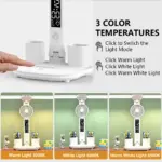 Lampe de Bureau LED 2 Têtes Ventilateur Horloge – Image 3