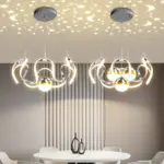 Lustre LED Design Ruban Ondulé – Image 4
