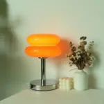 Lampe de Table Macaron en Verre Vintage – Image 5