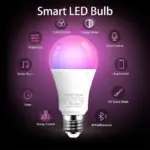 Ampoule LED Connectée E27 WiFi RGB 230V 170° – Image 2