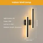 Applique murale d'intérieur LED lumière chaude 3000K – Image 5