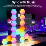 Panneaux LED Modulaires Hexagone RGB – Image 4