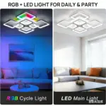 Plafonnier LED Carré RGB – Image 2
