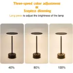 Lampe de Table Design Métallique Slim – Image 3