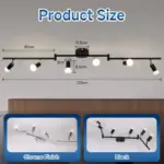 Plafonnier LED Rail Orientable – Image 3