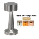Lampe de Table LED Métal Rechargeable – Image 5