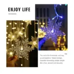 Rideau LED Flocons de Neige – Image 4