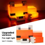 Veilleuse LED Minecraft Renard – Image 2