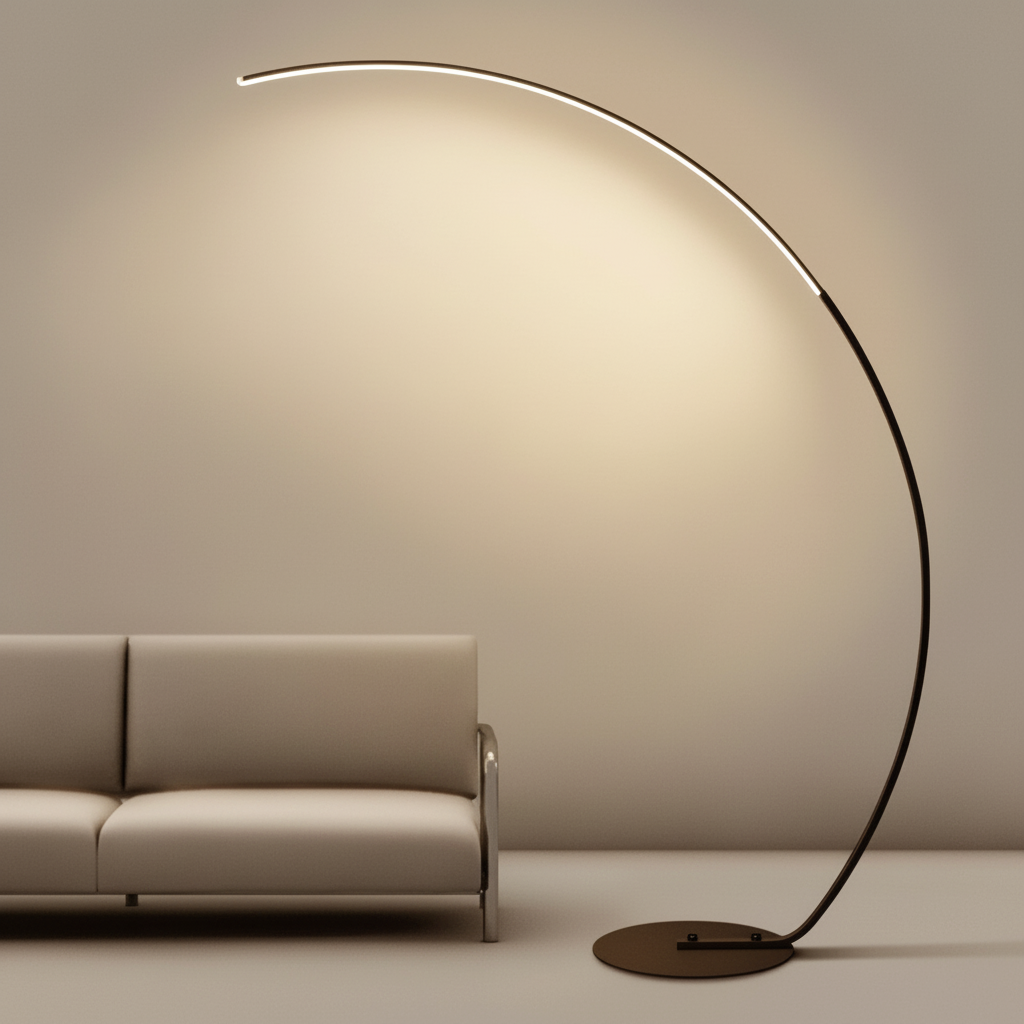 Lampadaire Arc LED Ultra-Fin
