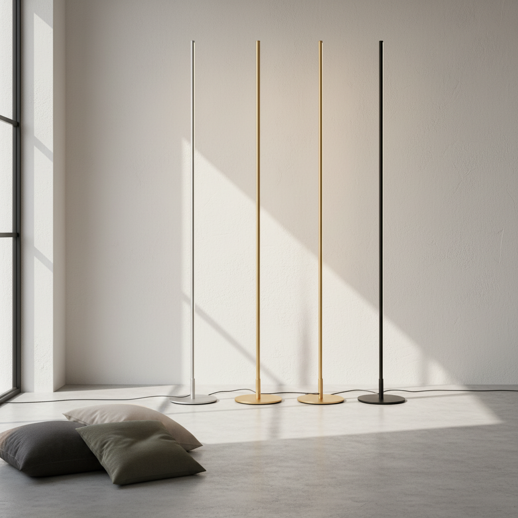 Lampadaire Tube LED Minimaliste