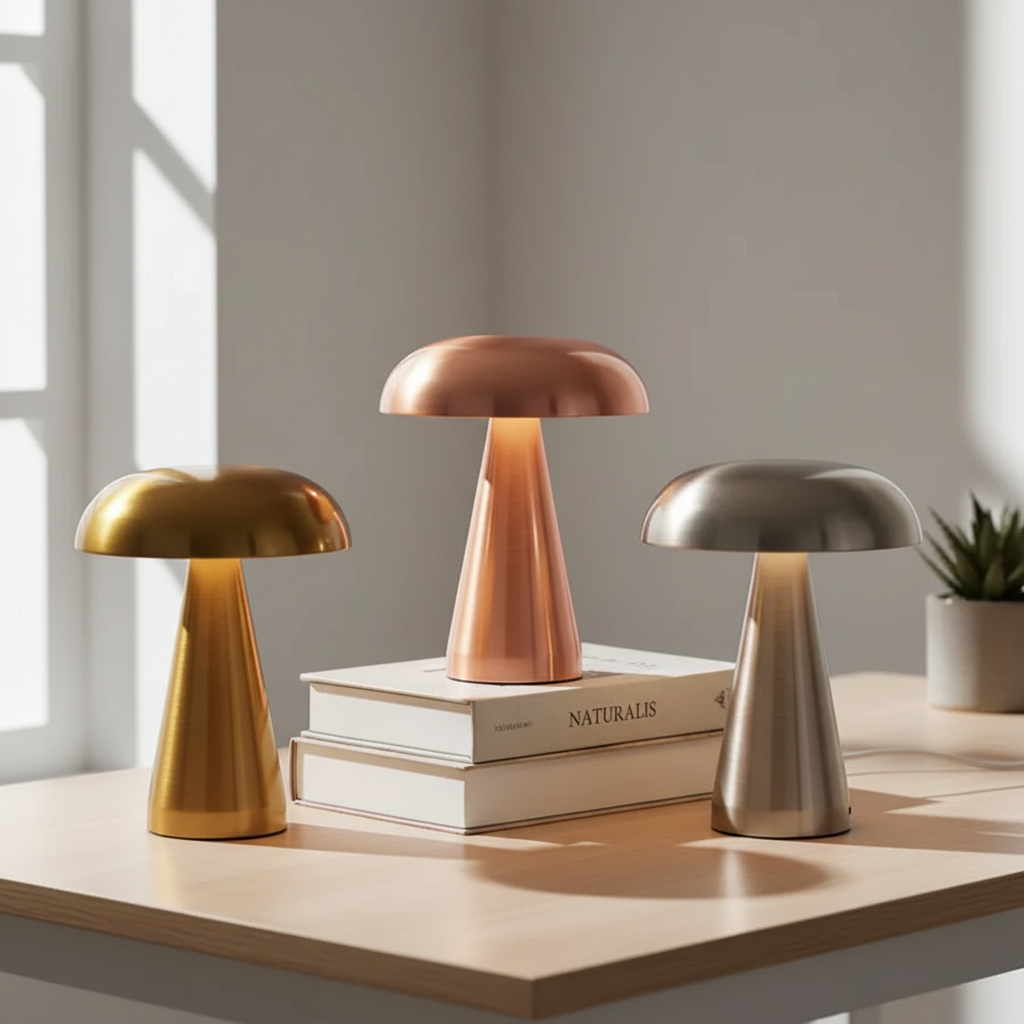Lampe Champignon LED Métal