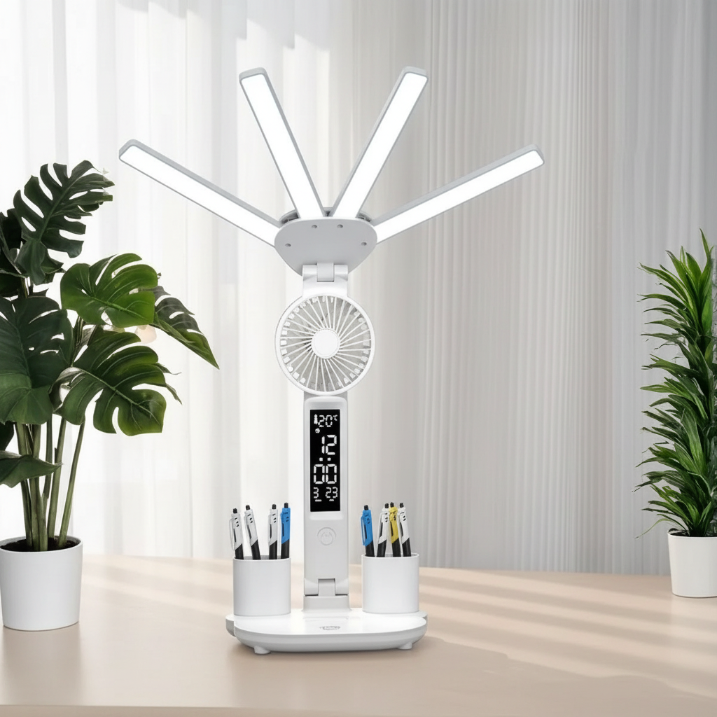 Lampe de Bureau LED 4 Têtes 