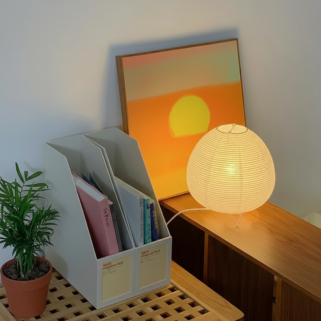 Lampe de Table LED Lanterne Japonaise