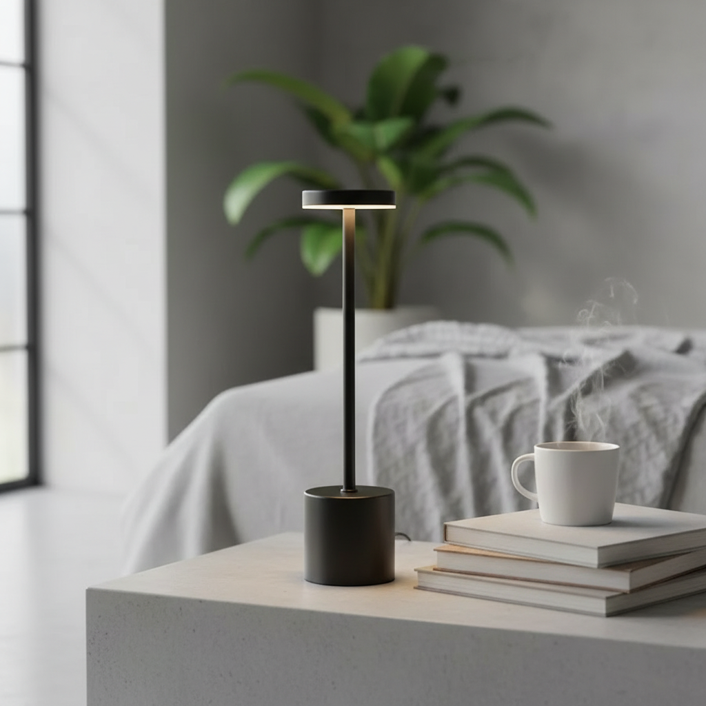 Lampe de Table LED Métal Rechargeable