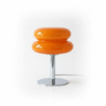 Lampe de Table Macaron en Verre Vintage