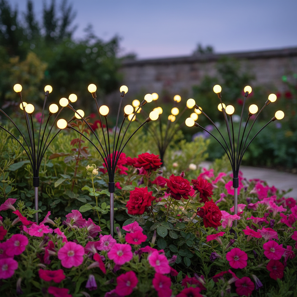 Lampe LED Solaire Luciole Jardin