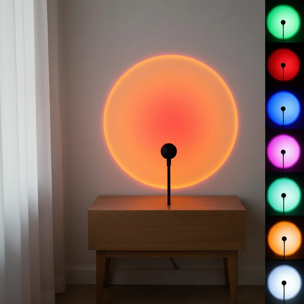 Lampe Projecteur Coucher de Soleil LED