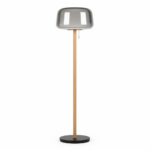 Lampe sur Pied Moderne Bois & Verre