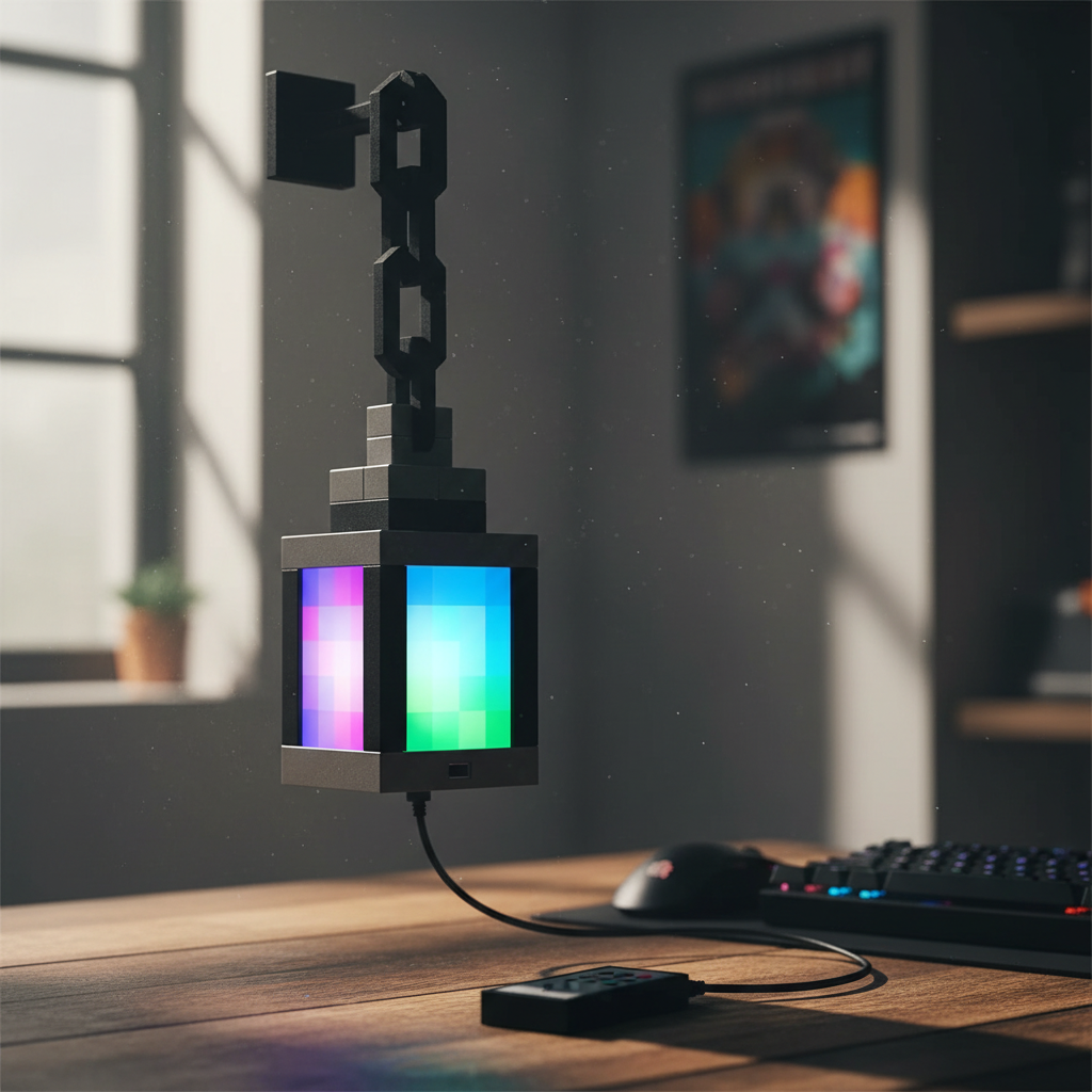 Lanterne Minecraft LED Pixel RGB