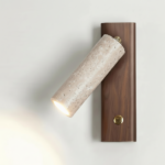 Liseuse de Chevet Bois et Pierre Wabi-Sabi