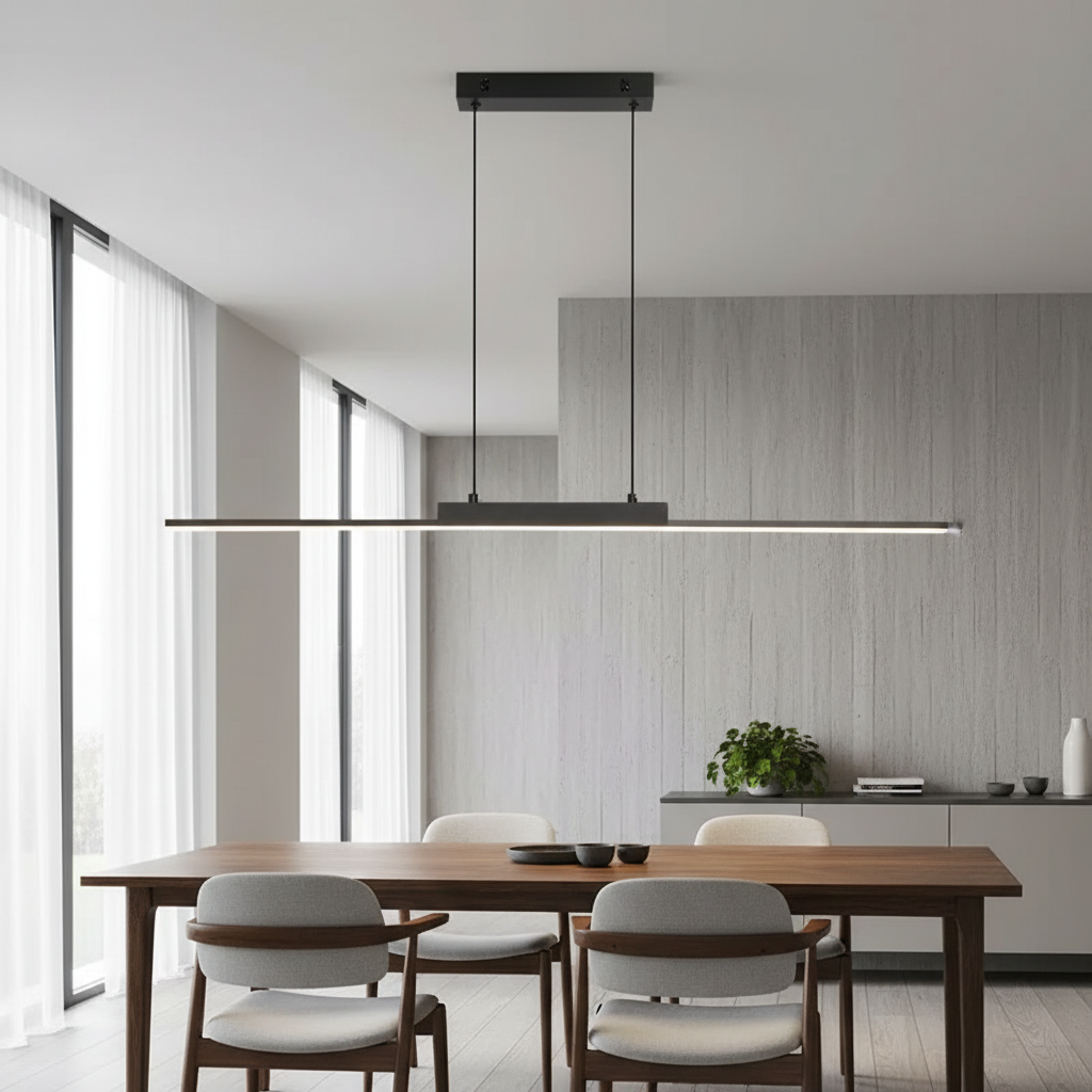 Lustre Suspension LED Linéaire Moderne