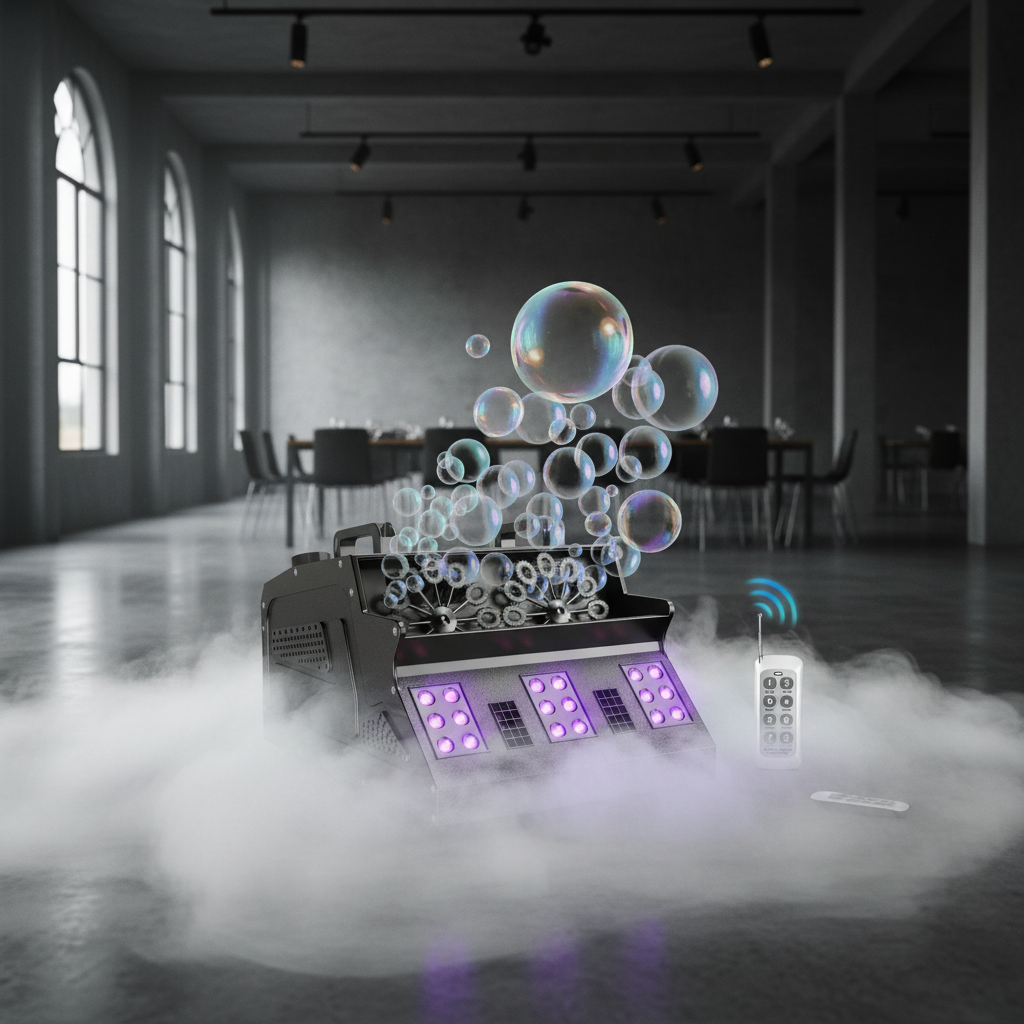 Machine LED Brouillard et Bulles