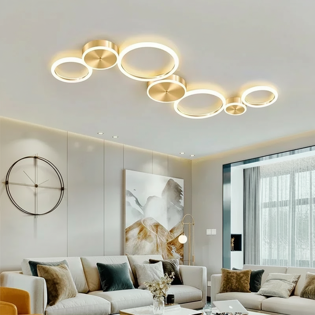 Plafonnier LED Multi-Anneaux