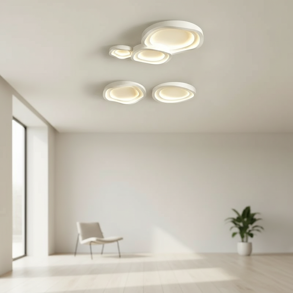 Plafonnier LED Nordique Galet