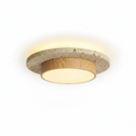 Plafonnier Pierre et Bois LED Wabi-Sabi