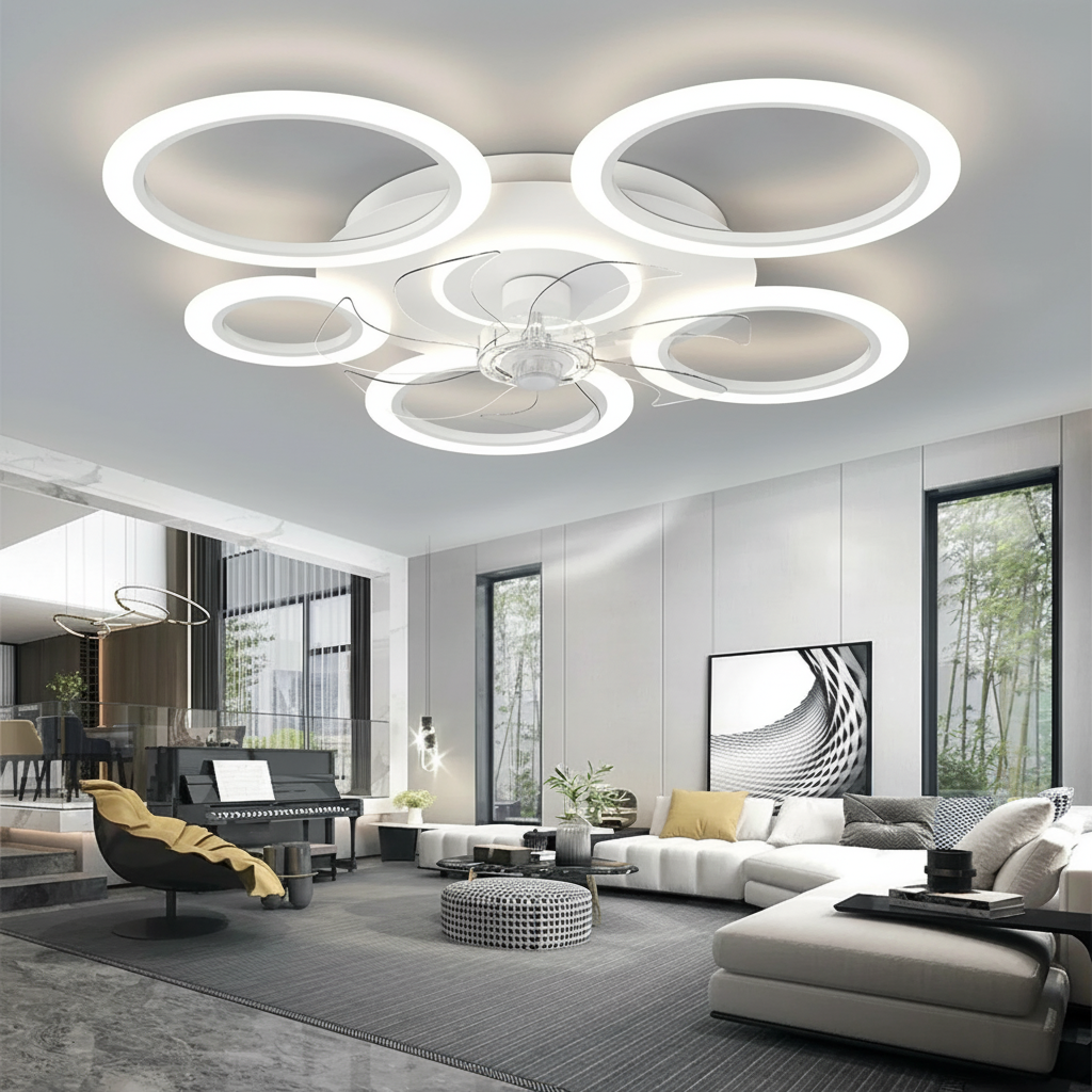 Plafonnier Ventilateur LED 