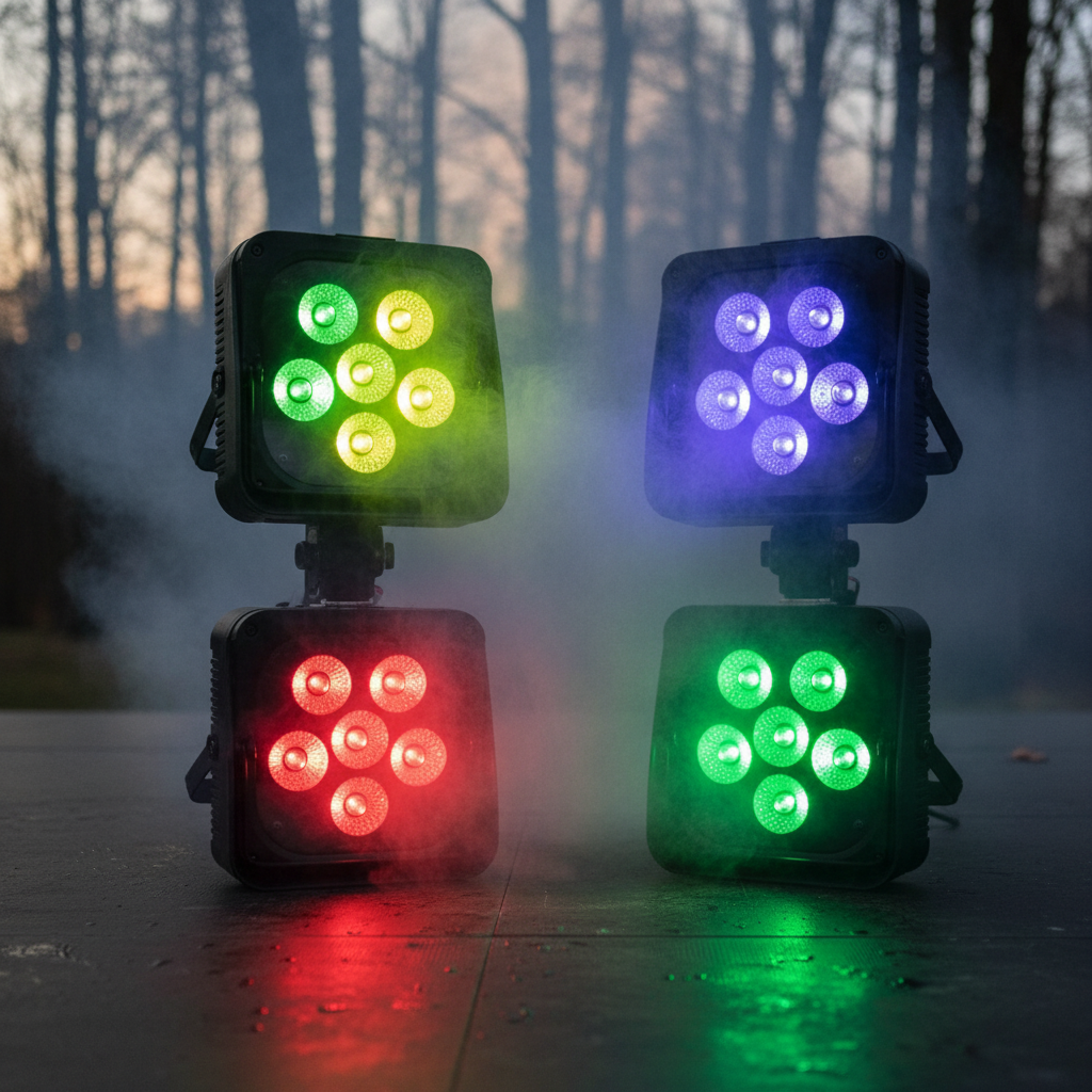 Projecteurs LED Scène Batterie