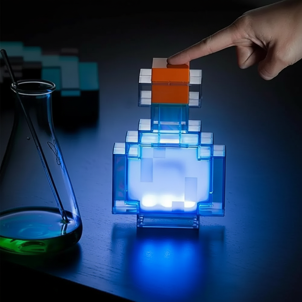 Veilleuse LED Fiole de Potion Minecraft