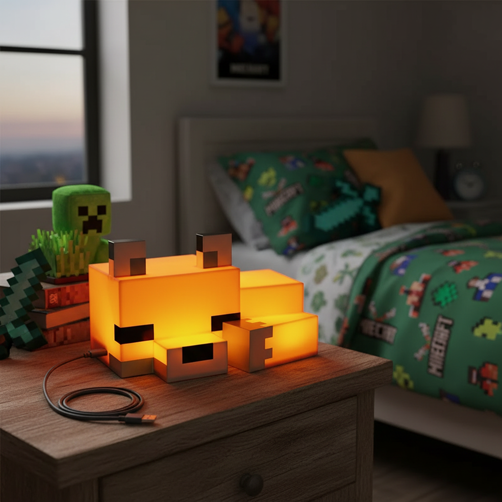 Veilleuse LED Minecraft Renard