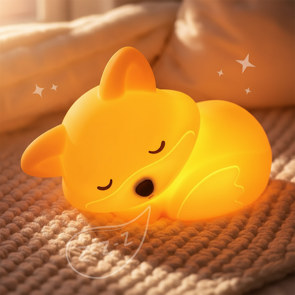 Veilleuse LED Renard Squishy