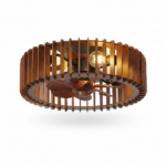 Ventilateur de Plafond LED Wabi-Sabi Bois
