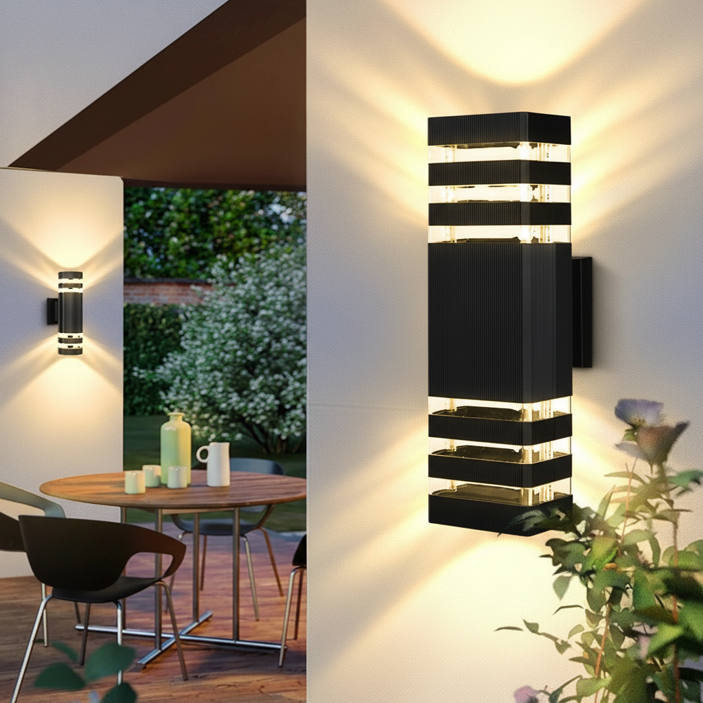 Applique LED Extérieure Géométrique