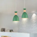 Suspension LED Scandinave Vert – Image 3