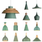 Suspension LED Scandinave Vert
