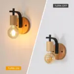 Applique Murale LED Scandinave Chêne – Image 3