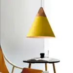 Suspension LED Scandinave Bois Pastel – Image 2