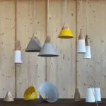 Suspension LED Scandinave Bois Pastel – Image 3