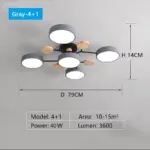 Plafonnier LED Design Scandinave – Image 6